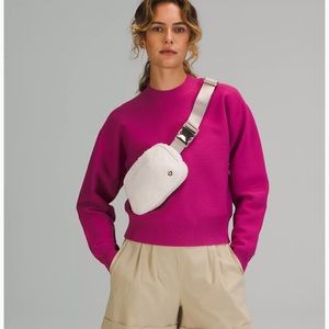 Brand new Lululemon Ivory Everywhere Fleece Belt Bag. Sold out everywhere.